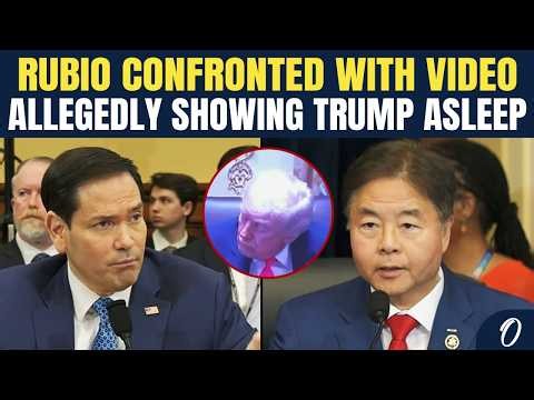 MUST WATCH: Marco Rubio Confronted With Video Allegedly Showing Trump Asleep At Cabinet Meeting
