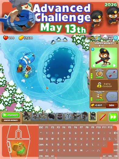Double The Precision , 5/13/2026 Advanced Challenge Speed Run (Daily) BTD6
