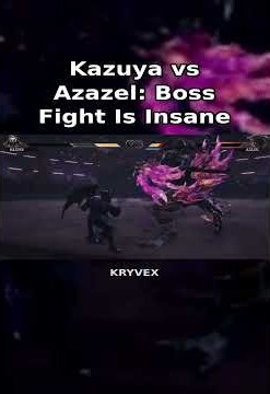 Kazuya vs Azazel: Boss Fight Is Insane | Tekken 8 #Shorts #kryvex #tekken8 #fgc #gaming #combo