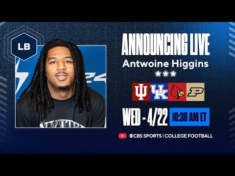 LIVE: LB Antwoine Higgins Announces College Commitment | No. 37 Overall LB
