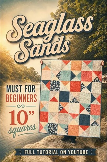 Ultimate Fastest Quilt | Perfect For Beginners | Layer Cake Friendly | Free Pattern | Seaglass Sands