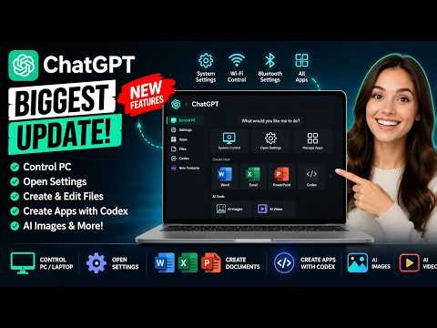 Biggest ChatGPT Update! Control Your PC, Open Settings, Create & Edit Files, Create Apps with Codex