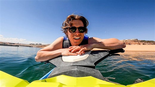 Solo fishing from a jetski - catch cook camp