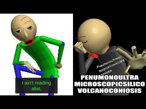 Pneumonoultramicroscopicsilicovolcanoconiosis UPDATE V2 | Baldi's Basics MOD