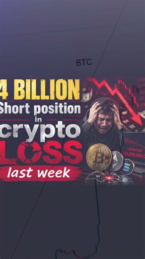4 Billion total liquidation in crypto last week, BTC = $1.67 Billion USD