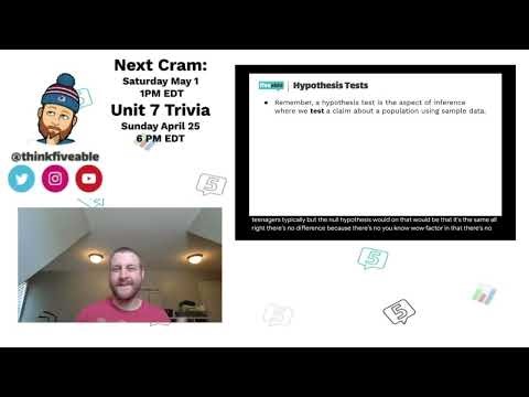 AP Statistics Cram Apr 24, 2021