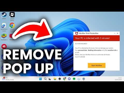 How To Remove Fake McAfee Virus Pop-up Notification - Step By Step