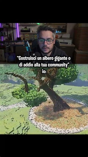 COSTRUISCI UN ALBERO GIGANTE IN SCALA 1:1 SU MINECRAFT OPPURE... #tropicalluca #minecraft