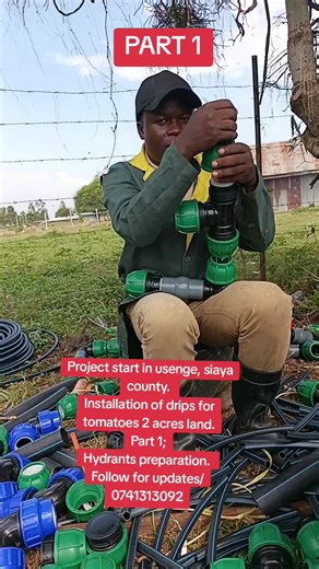 Hydrats is a water outlet point on main/sub-main line Use: Connect drip laterals, valves, or hoses Parts: Riser valve outlet (quick coupling) Spacing: Along mainline (depends on block size) Benefits: Easy control, isolation, maintenance#kituicounty #agrilink #mwingicentral #siayatiktoker #kajiadocounty