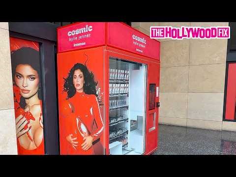 Kylie Jenner Launches A 'Cosmic Intense' Vending Machine To Sell Makeup On The Walk Of Fame In L.A.