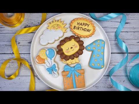 First Birthday Cookies | Royal Icing Tutorial (Part 2)