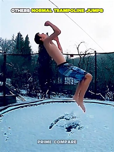Normal Trampoline Jumps Vs Sky Jump