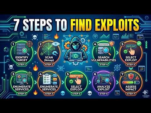 7 Steps to Find Exploits Using Searchsploit | Complete Ethical Hacking Guide for Beginners