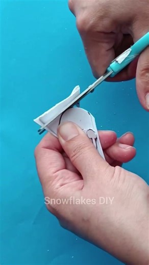 Easy Paper Snowflake ❄️ DIY | 3D Christmas Craft #shorts