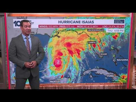 Tracking the Tropics: Isaias, now a Category 2 storm, expected to strengthen