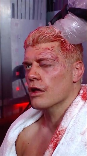 Took a beating like a champ 🤕 #WrestleMania