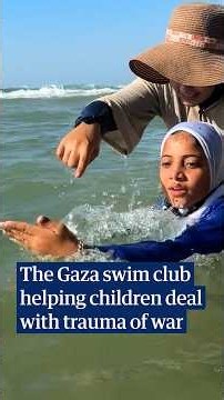 Gaza's children have nowhere left to play. This swimming club is providing an escape from war