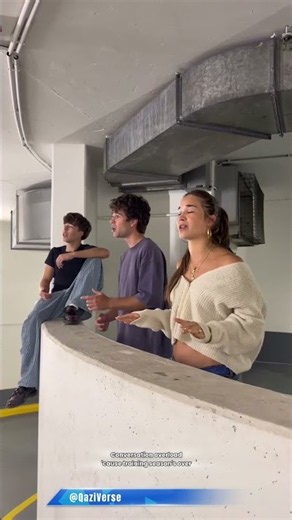 Girl Sings Training Season in Parking Garage 😱 Dua Lipa #shorts