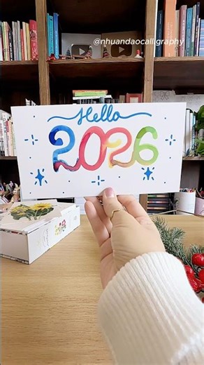 Happy new year 2026! What’s Your Wish for the New Year? #nhuandaocalligraphy #newyear2026