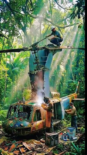 Abandoned Helicopter Restoration 🚁 | Satisfying Transformation 😱