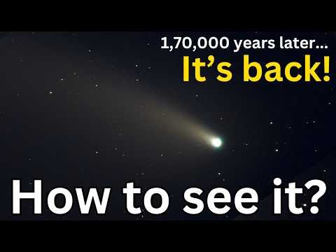 Don’t Miss This Comet ☄️ Visible RIGHT NOW! Comet R3 PANSTARRS Captured Through My Telescope