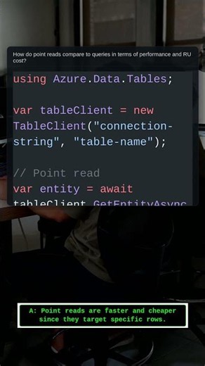 Point Reads vs Queries | .NET Interview Question #Shorts #Csharp #Coding #Programming