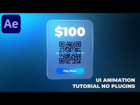 Minimal UI Animation in After Effects - After Effects Tutorial | Glass UI - No Plugins