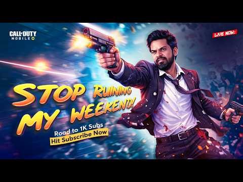 LIVE CODM 🔴 STOP RUINING MY WEEKEND 😤💀 | Rage Gameplay ON 🔥 | Road to 1K 🎯 | Facecam + Handcam