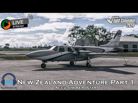New Zealand Adventure | Part 1 | Invercargill to Wanaka | Accu-Sim Aerostar | MSFS 2024 🛩️