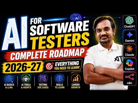 AI for Software Testers – Complete Roadmap 2026 Everything You Need to Learn