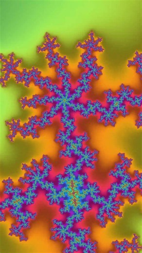 A Fractal Branch Splits Into a Lightning Web ⚡ #shorts #fractal