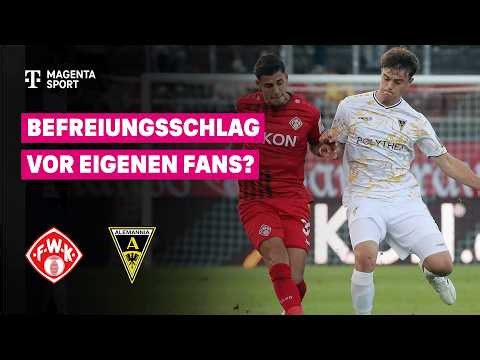 Würzburger Kickers - Alemannia Aachen, Highlights mit Livekommentar | 3. Liga | MAGENTA SPORT