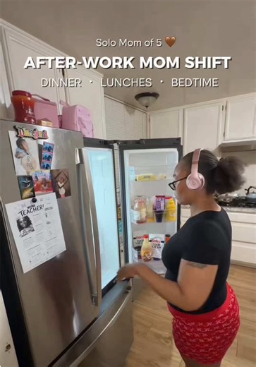 Clocked out of work… but Mama’s shift wasn’t over yet. 😩😂 Dinner, lunches, school prep, bath time, bedtime… THEN I can finally clock out. 😂 #SingleMom #AfterWork #Momof5 #WorkingMom #EveningRoutine @Dollar Tree