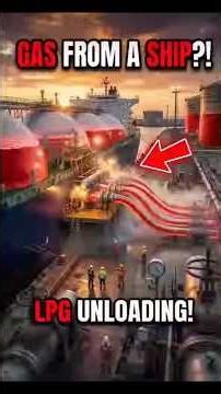 How Giant LPG Ships Safely unload Gas at Ports #shorts #ocean