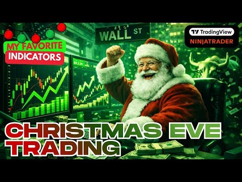 Christmas Eve Day Trading With My Favorite Indicators - Available On NinjaTrader and TradingView