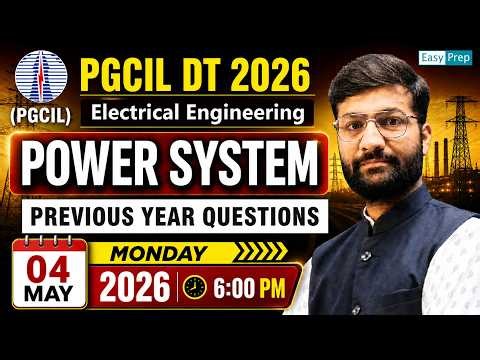 PGCIL DT 2026 | Power System PYQ 🔥| Practice Session | Electrical Engineering by Sumit Sir #pgcil