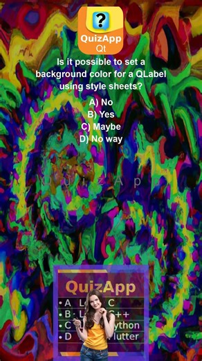 Qt Is it possible to set a background color for a QLabel using style sheets