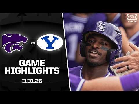 Kansas State vs. BYU Highlights (3.31.26) | 2026 Big 12 Baseball