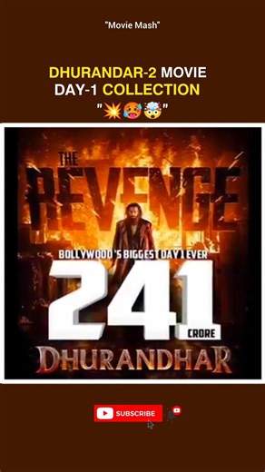 Dhurandar-2 movie Day-1 Collection#dhurandar2#ranveersingh#collection#viral#shorts#reels#facts#fact