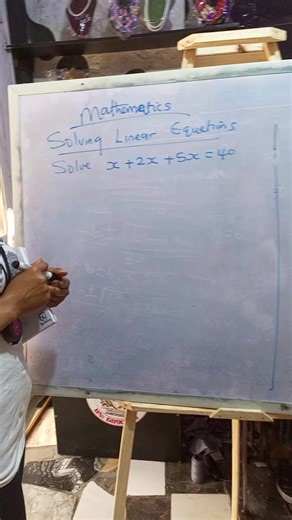 How To Solve Linear Equation In A Simple Easy Step #Marhs #LinearEquation #Equations #Education #OnlineMathsGuru