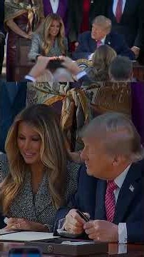 Trump signs women's health executive order with Melania Trump at White House