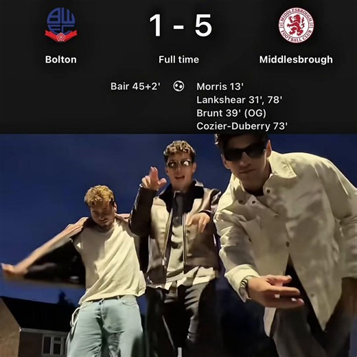 1-5 Bolton. #middlesbrough #bolton #nichetok #fyp #efl | professor bolton