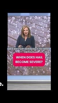 When does hail become severe?