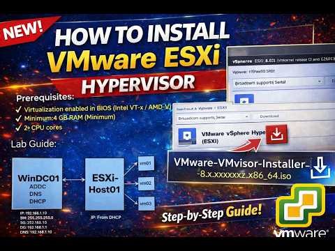 How to Download ESXi & vCenter ISO from Broadcom and Install ESXi on VMware Workstation