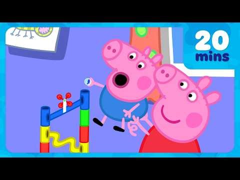 George Makes a GIANT Marble Run! 🔴 Peppa Pig | 20 Minutes