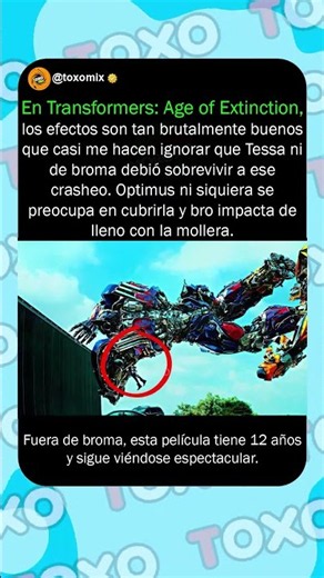 En Transformers: Age of Extinction (2014) #curiosidades