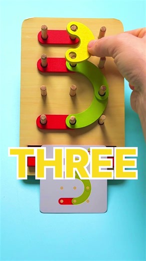 Make Numbers 0–5! 🔢 Fun Peg Board Game #kidslearning #shorts