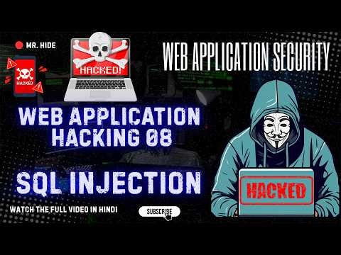 Web Application Security 08 | SQL injection|burpsuite hacking ⚠️|with Quiz