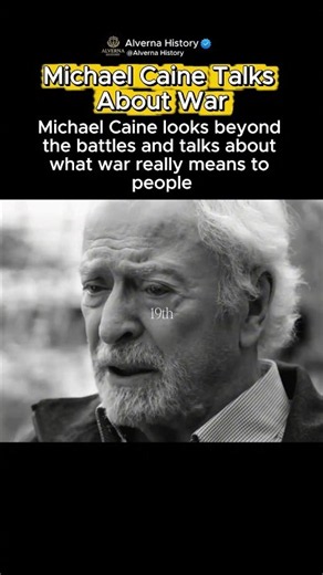 Michael Caine Reflects on War #history #historia #war #warstories #war #emotional #shorts #ww1 #ww2