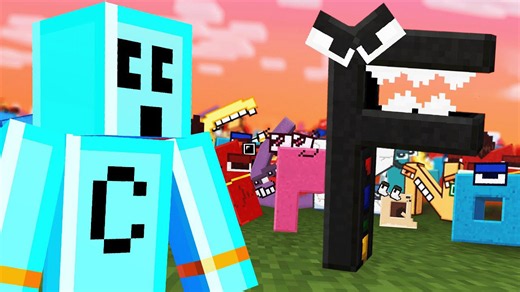 Collecting one million alphabet lore letters inside the Minecraft world